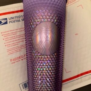 Starbucks Gradient Purple Diamond‎ Studded Venti Tumblers Cold Cup